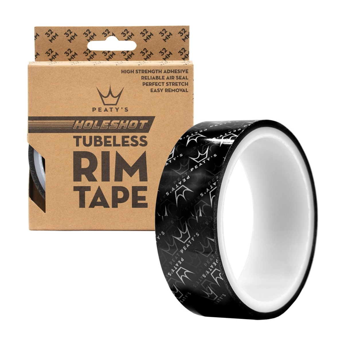 Peaty's Holeshot Tubeless vanneteippi 32 mm korkealuokkainen tubeless-vanneteippi rengaslitkulla käytettäviin kiekkoihin