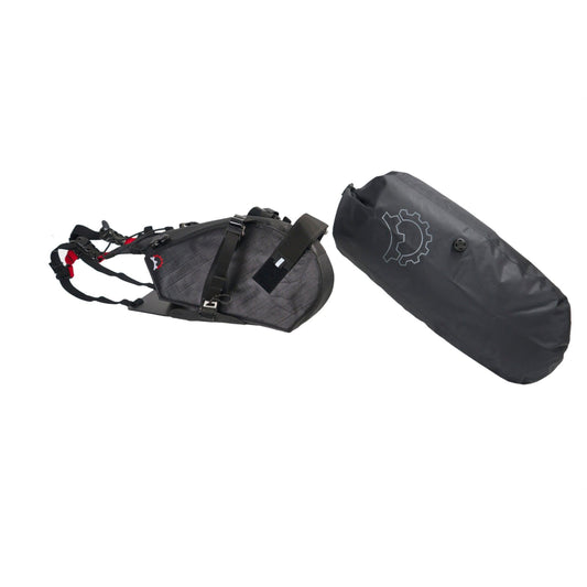 Revelate Designs Terrapin 14L System holster-rakenne ja irrotettava kuivapussi bikepacking-käyttöön