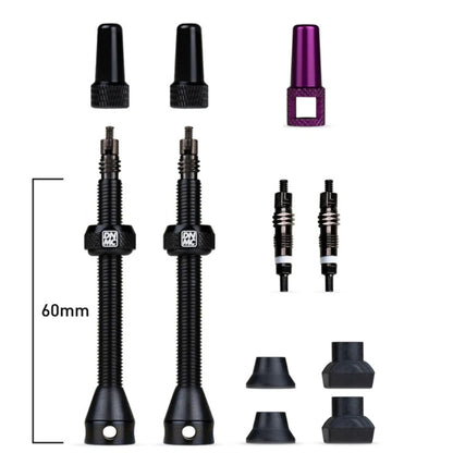 Dynamic Barkeeper Tubeless Valve Kit 60 mm tubeless-asennuksiin. Kevyt 7075-alumiininen venttiilisarja gravel-, maantie- ja maastopyöriin.