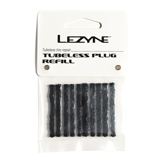 Lezyne Tubeless Plug 10 kpl tubeless-paikkausnauhoja renkaan hätäkorjaukseen ja tubeless-järjestelmän ylläpitoon pyöräretkillä sekä kilpailuissa.