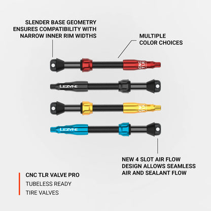 Lezyne Tubeless Valve CNC Pro Tubeless-venttiili