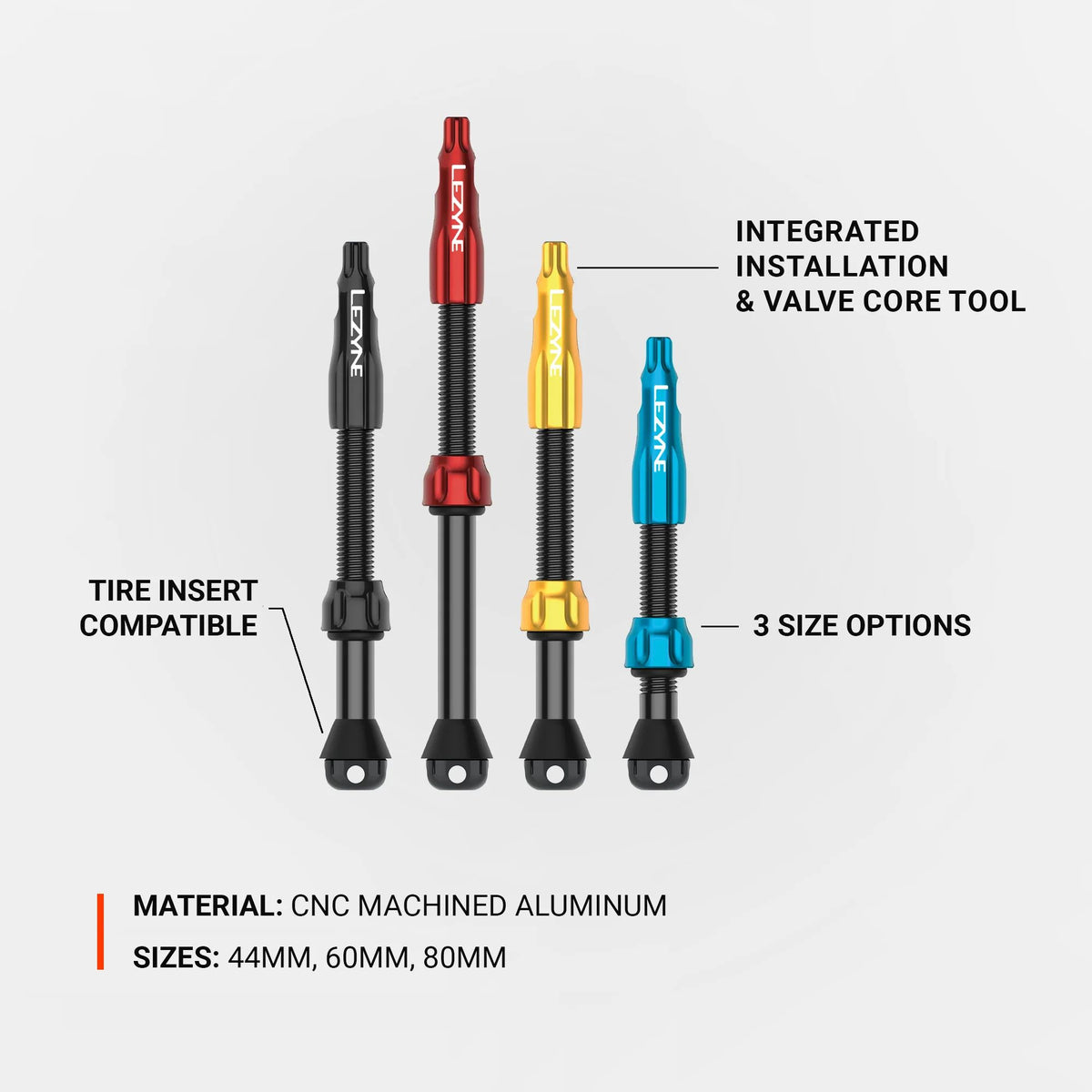 Lezyne Tubeless Valve CNC Pro Tubeless-venttiili