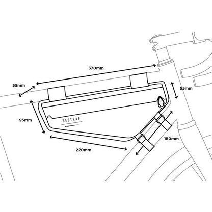 Restrap Race Frame Bag Small runkolaukku 3 L