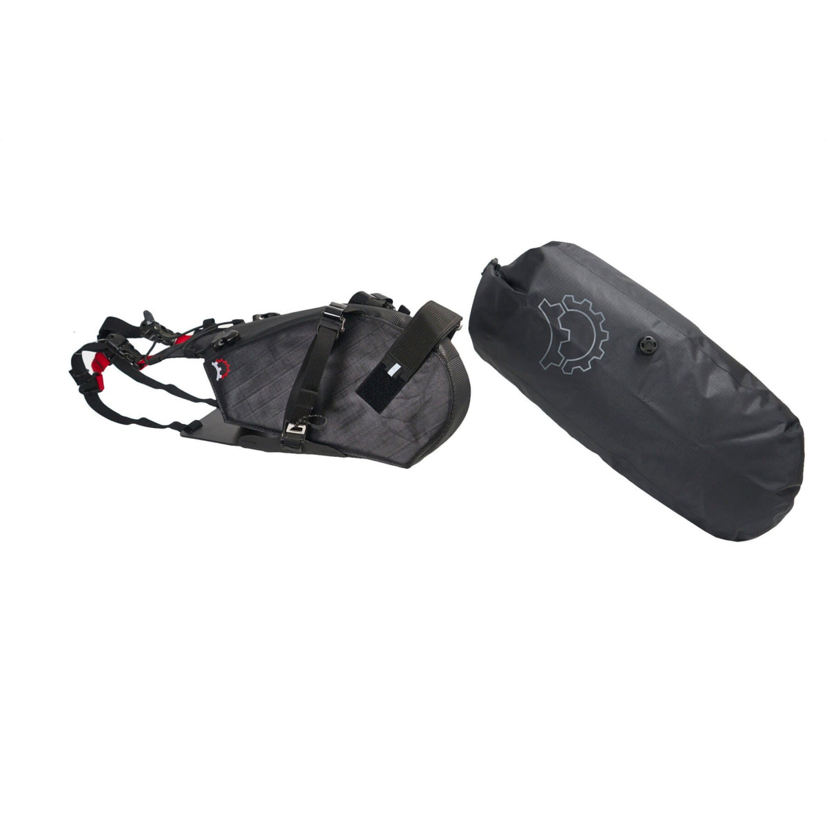 Revelate Designs Terrapin 14L System holster-rakenne ja irrotettava kuivapussi bikepacking-käyttöön