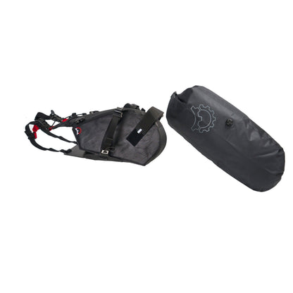 Revelate Designs Terrapin 14L System holster-rakenne ja irrotettava kuivapussi bikepacking-käyttöön